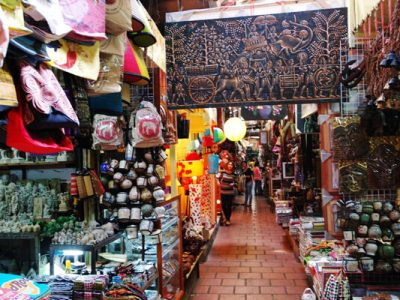 A souvenir shop in Russian market, Phnom Penh Tour Package