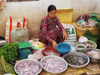market in Siem Reap, Travel in Laos