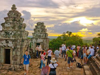 watching sunset from Bakheng Moutain, Cambodia packages