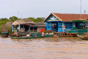 Chong Khneas Floating Village in Tonle Sap