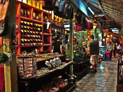 Souvenir Shop in Siem Reap Market, Cambodia Vacations