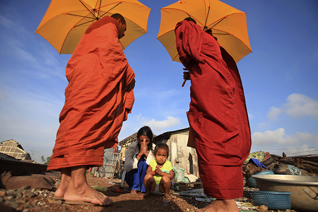 Buddhist monks have played an important part of Cambodian life