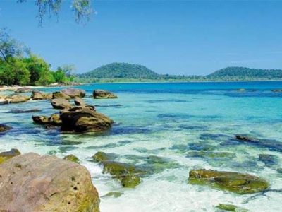 Beautiful beach at Sihanoukville, Cambodia beach tours