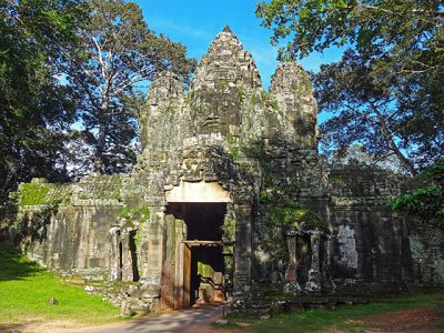 Angkor Thom west Gate, Cambodia trips