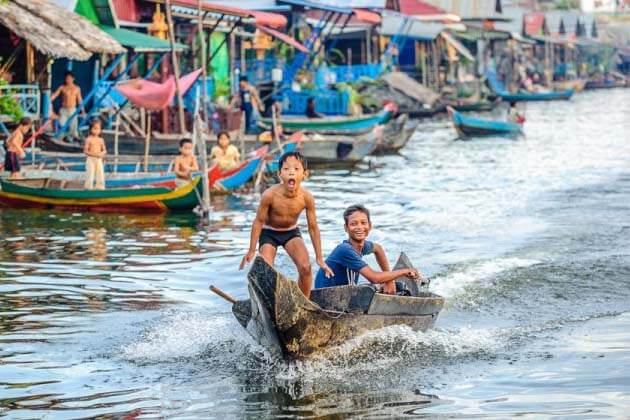 Tonle Sap Lake in Siem Reap, Cambodia local tour