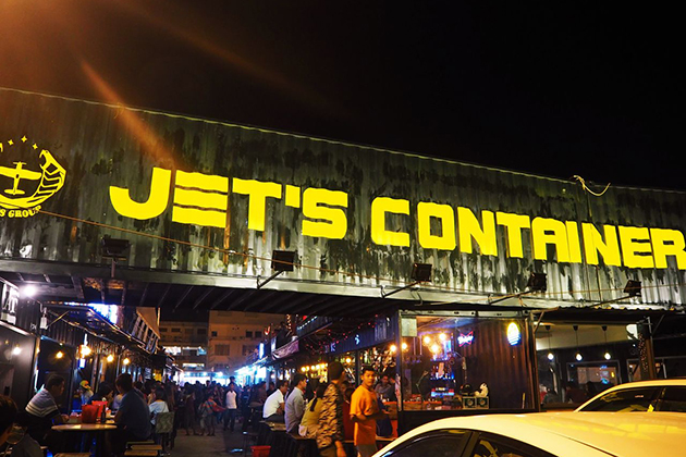 Jet’s Container Night Market in Phnom Penh