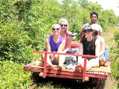 Bamboo train in Battambang, Cambodia Adventure Trips