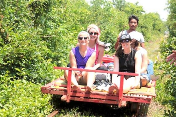 Bamboo train in Battambang, Cambodia Adventure Trips