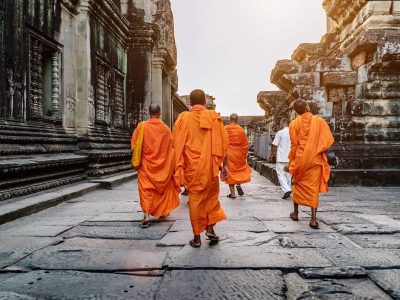 Monk in Angkor wat, Cambodia trips