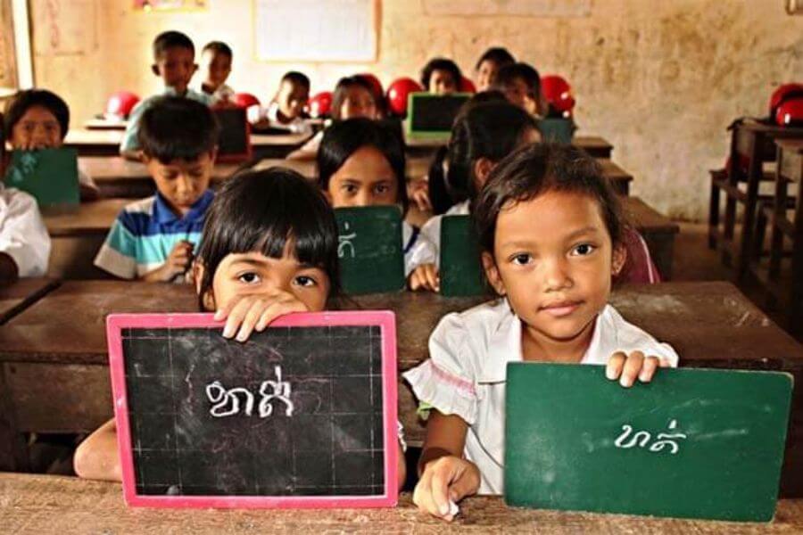 learning language in Cambodia