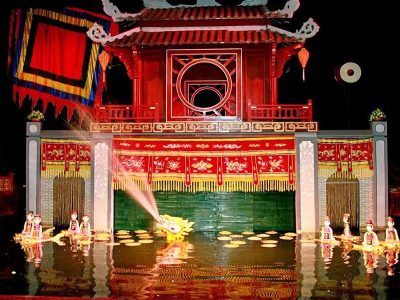 Water-Puppet-Show-in-Hanoi-Vietnam-Cambodia-tour