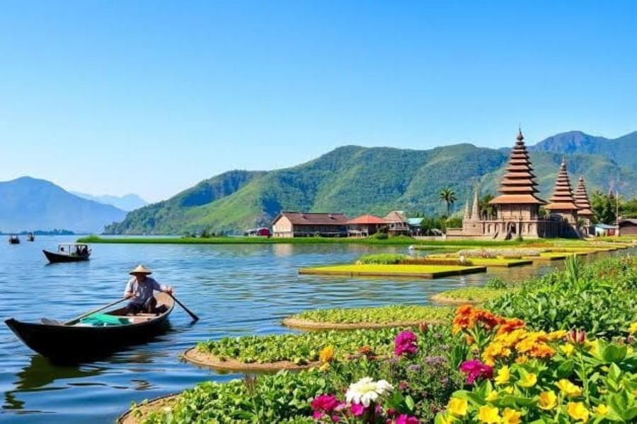 Mekong Delta sampan ride included in a Vietnam Cambodia tour package